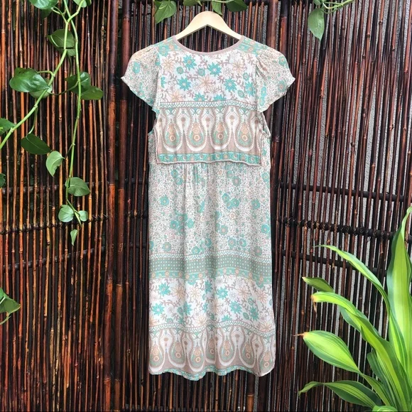 RARE Vintage Spell Boho Blossom Mini Dress - Picture 14 of 16